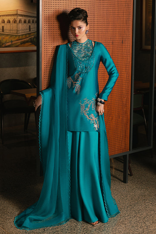 Draped in Blue – Zeeb and Zeeshan Luxury Pret