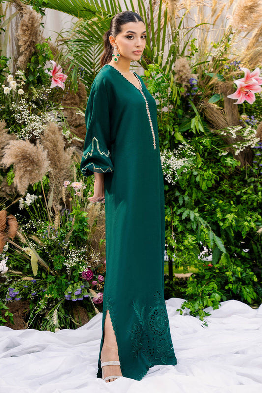 Emerald Kaftan - Zainab Salman Luxury Pret