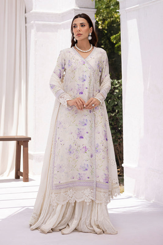 Lila Shirt and Dupatta – Ansab Jahangir Casual Pret