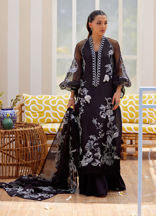 Reina Ebony Shirt and Dupatta – Farah Talib Aziz Luxury Pret