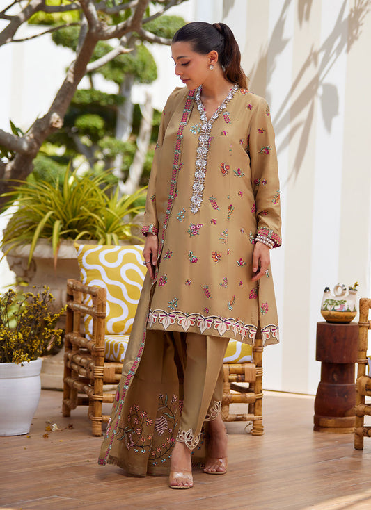 Lira Beige Shirt and Dupatta – Farah Talib Aziz Luxury Pret