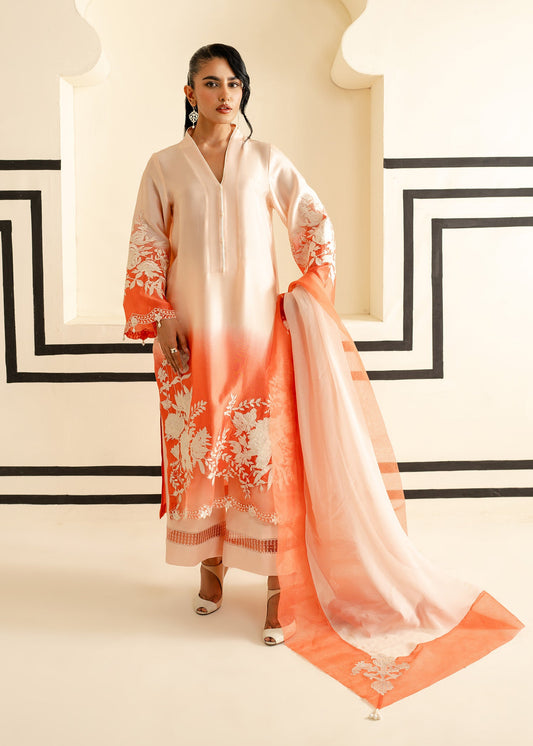 Ombre Coral - Mahgul Luxury Pret