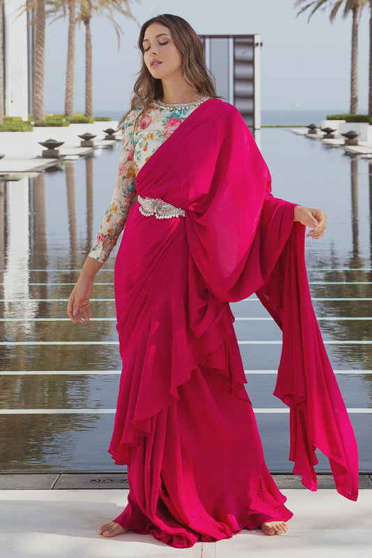 Magenta Fleur - Zainab Salman Casual Pret