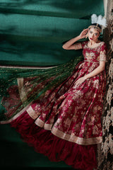 Crimson Poise - Zainab Salman Formals
