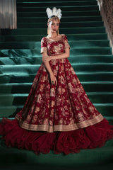 Crimson Poise - Zainab Salman Formals
