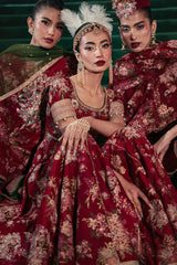 Crimson Poise - Zainab Salman Formals
