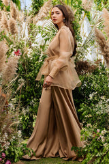 Terracotta Jacket - Zainab Salman Luxury Pret