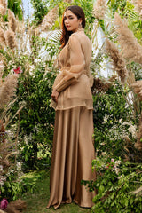 Terracotta Jacket - Zainab Salman Luxury Pret