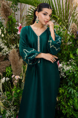 Emerald Kaftan - Zainab Salman Luxury Pret