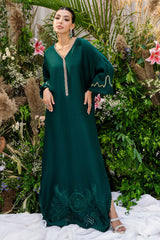 Emerald Kaftan - Zainab Salman Luxury Pret