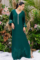 Emerald Kaftan - Zainab Salman Luxury Pret