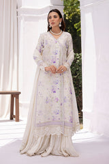 Lila Shirt and Dupatta – Ansab Jahangir Casual Pret