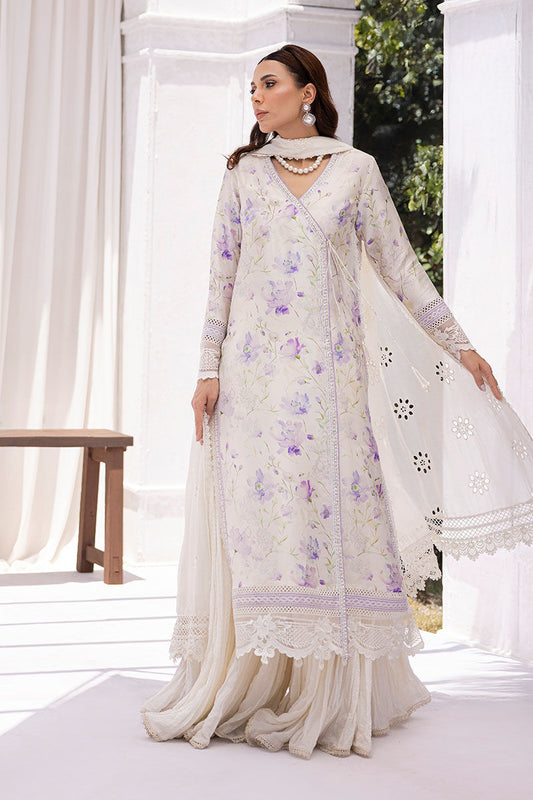 Lila Shirt and Dupatta – Ansab Jahangir Casual Pret