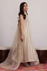 Everly Cream Shirt And Dupatta - Farah Talib Aziz