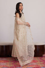 Everly Cream Shirt And Dupatta - Farah Talib Aziz
