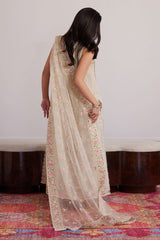 Everly Cream Shirt And Dupatta - Farah Talib Aziz