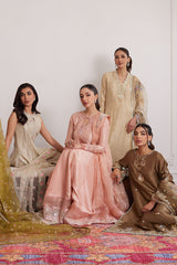 Everly Cream Shirt And Dupatta - Farah Talib Aziz