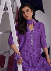 Illy Grape Shirt And Dupatta - Farah Talib Aziz