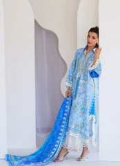 Zadie Blue Shirt And Dupatta – Farah Talib Aziz Luxury Pret
