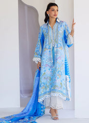 Zadie Blue Shirt And Dupatta – Farah Talib Aziz Luxury Pret
