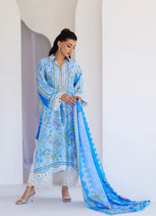 Zadie Blue Shirt And Dupatta – Farah Talib Aziz Luxury Pret