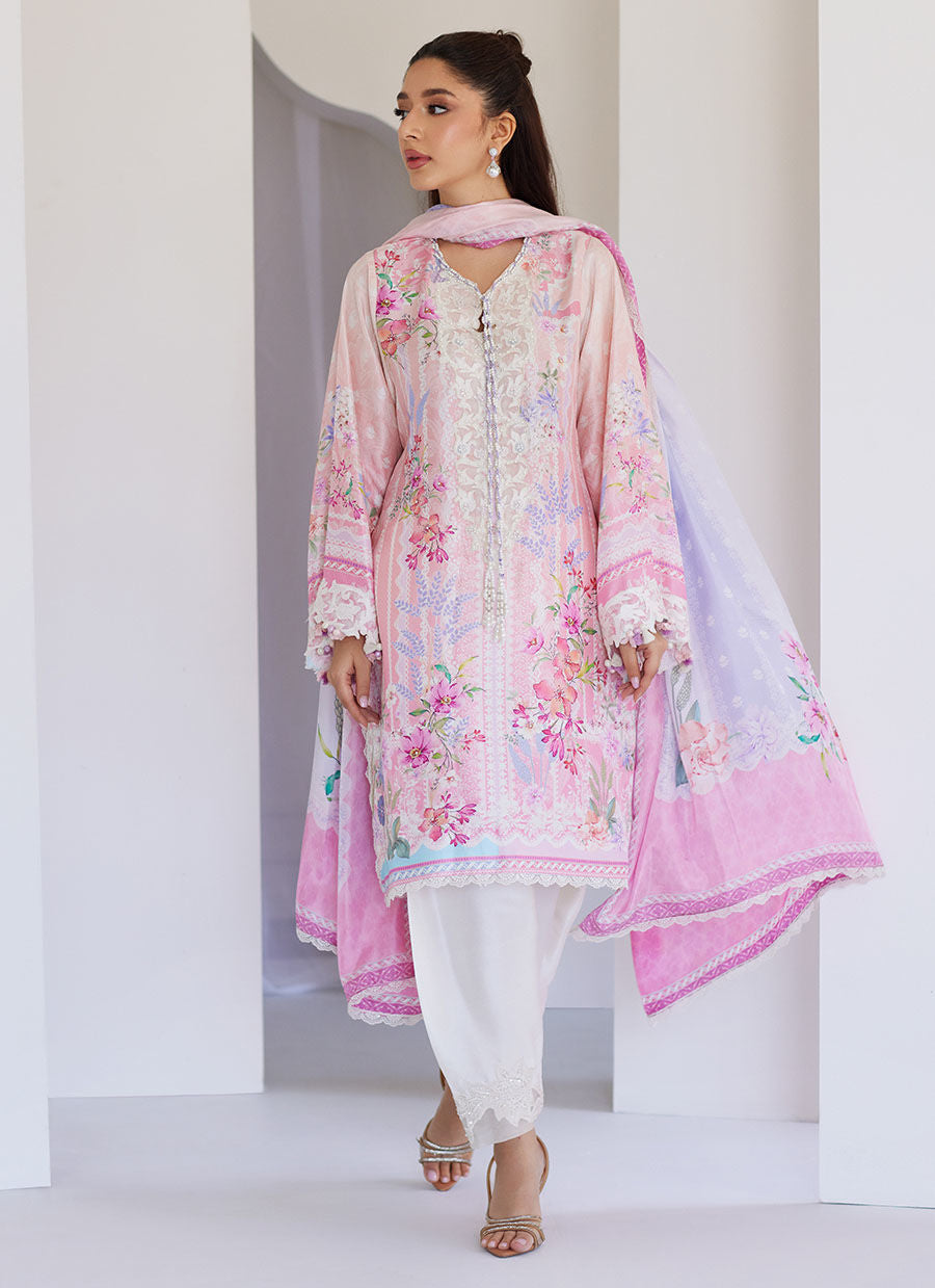 Oddie Pink Shirt And Dupatta – Farah Talib Aziz Luxury Pret