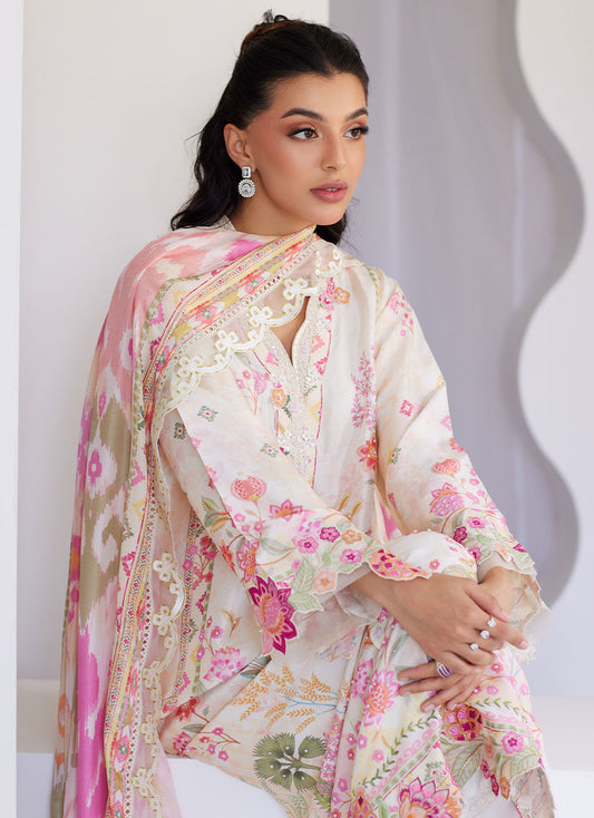 Faye Ivory Shirt And Dupatta – Farah Talib Aziz Luxury Pret