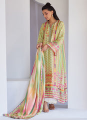 Vesper Kiwi Shirt And Dupatta – Farah Talib Aziz Luxury Pret