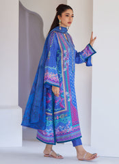 Revel Blue Shirt And Dupatta – Farah Talib Aziz Luxury Pret