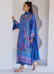 Revel Blue Shirt And Dupatta – Farah Talib Aziz Luxury Pret