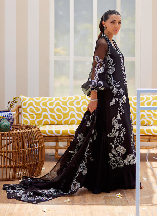 Reina Ebony Shirt and Dupatta – Farah Talib Aziz Luxury Pret