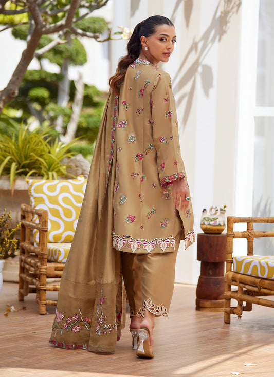 Lira Beige Shirt and Dupatta – Farah Talib Aziz Luxury Pret