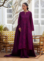 Sina Plum Shirt and Dupatta – Farah Talib Aziz Luxury Pret