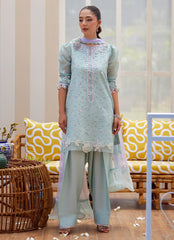 Noa Ice Blue Shirt and Dupatta – Farah Talib Aziz Luxury Pret