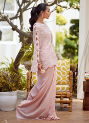 Cari Organza Cape and Pre-Drape Sari Skirt – Farah Talib Aziz Luxury Pret