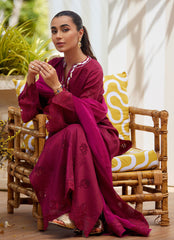 Aiko Burgundy Shirt and Dupatta – Farah Talib Aziz Luxury Pret