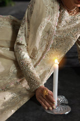 MF-04 IVORY GRACE - Qalamkar Formal Wear