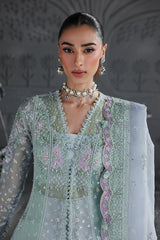 MF-08 SERENE AQUA - Qalamkar Formal Wear