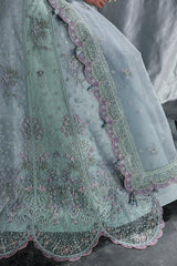 MF-08 SERENE AQUA - Qalamkar Formal Wear