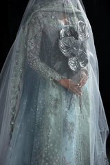 MF-08 SERENE AQUA - Qalamkar Formal Wear