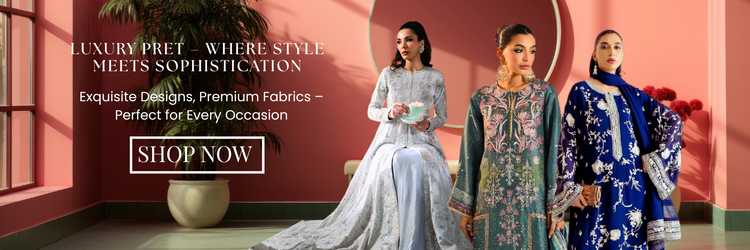 Luxury Pret collection by Ranza Wear — where timeless style meets modern sophistication.