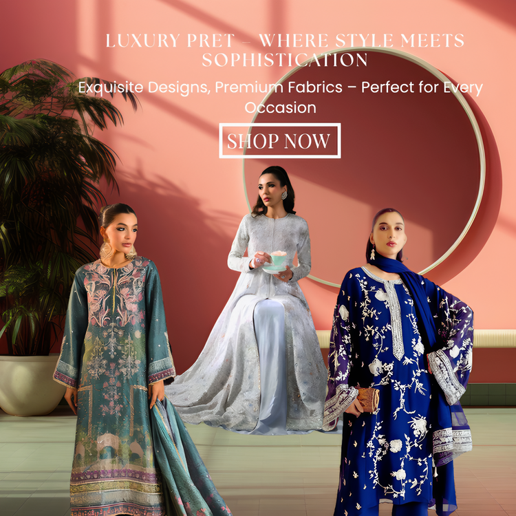 Luxury Pret by Ranza Wear — elegant fashion where style meets sophistication for every occasion.